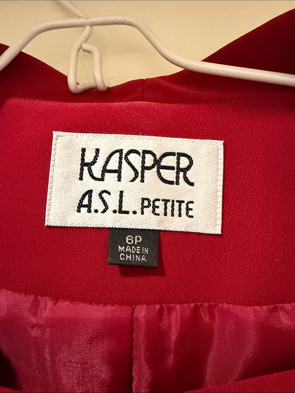 Kasper Women's Red Blazer with Matching Shell